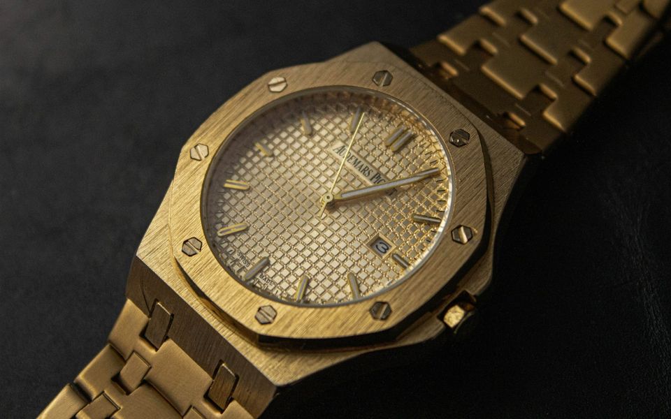 A yellow-gold Audemars Piguet Royal Oak