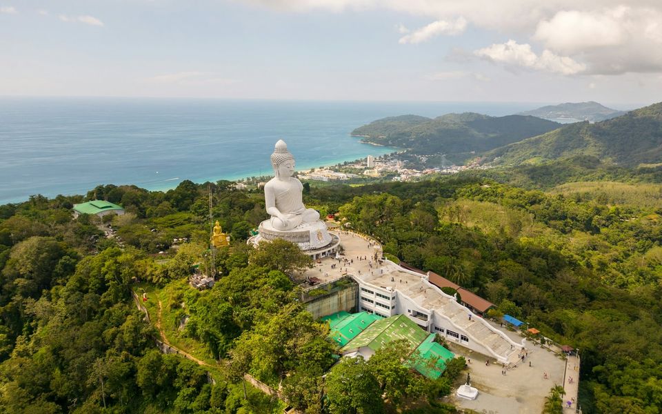 The Big Buddha on Nakkerd Hill, looking over Karon Beach and the west coast